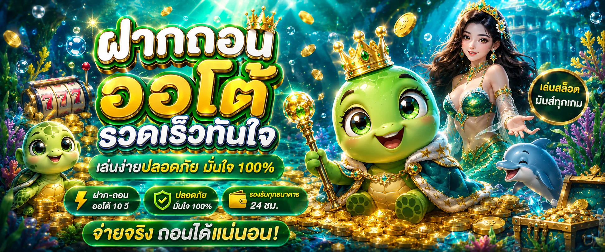 หน้าจอเกม PG Slot ยอดนิยม เล่นได้ที่ Turtle99